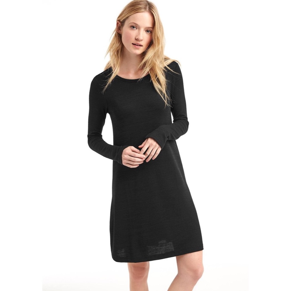 GAP Softspun Knit Long Sleeve Sweater Dress